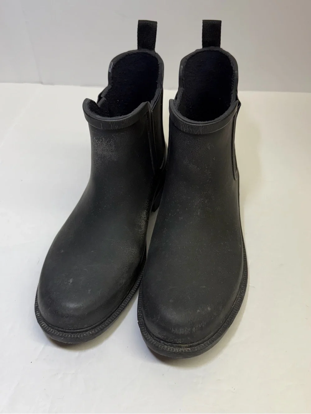 Black Chelsea Rain Ankle Boots -